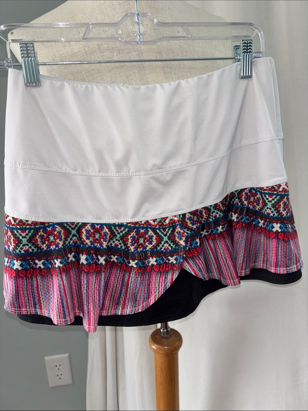 Lucky in Love Tennis Skort Athletic Mini skirt ruffle tennis pickleball M